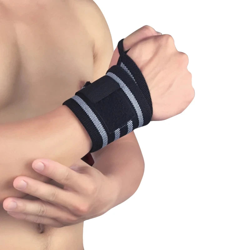 2 PCS Outdoor Fitness Wristband Wrist Support Weight Lifting Gym Training Wrist Support Brace Straps Wraps Crossfit Powerlifting