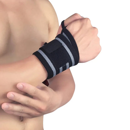 2 PCS Outdoor Fitness Wristband Wrist Support Weight Lifting Gym Training Wrist Support Brace Straps Wraps Crossfit Powerlifting