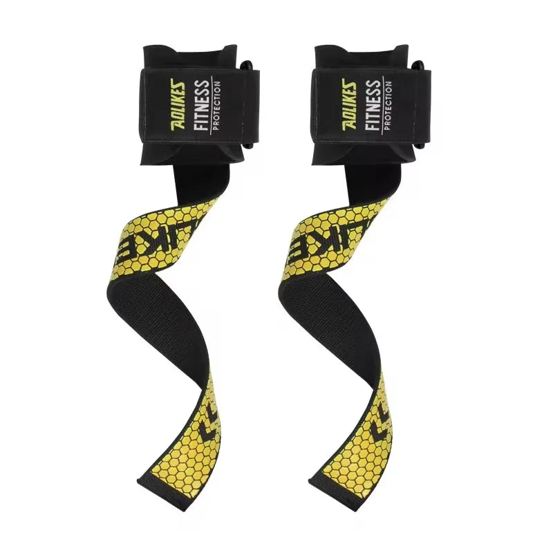 Weightlifting Wrist Straps Strength Training Adjustable Non-Slip Gym Fitness Lifting Strap Wrist Support Grip Band