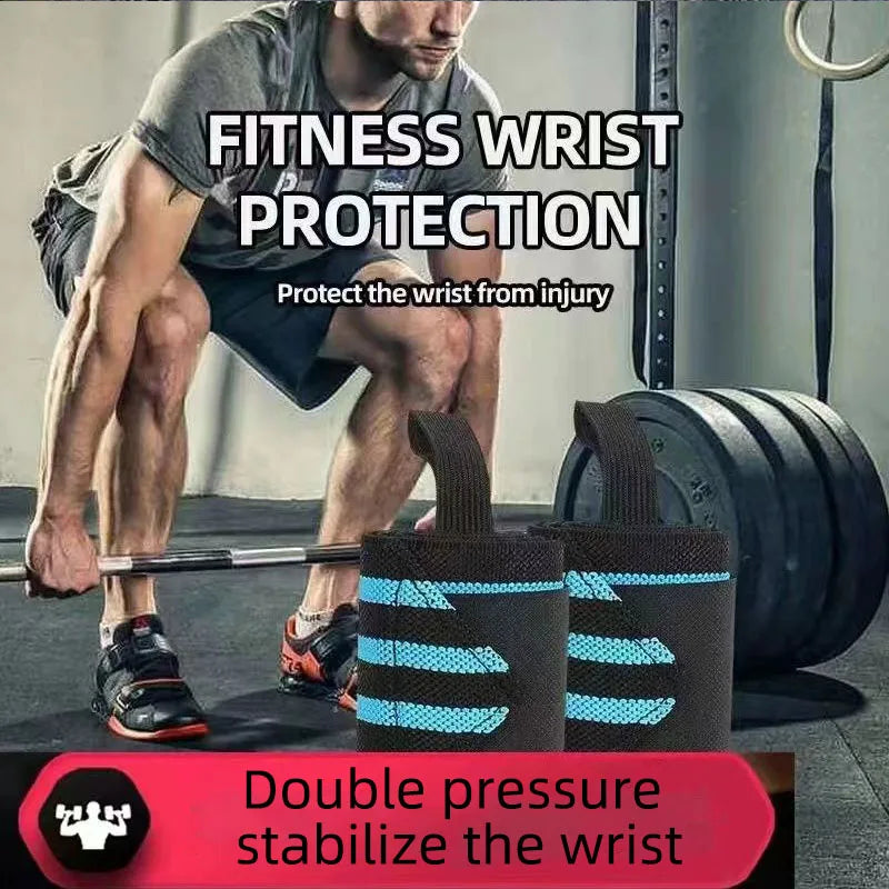 2 PCS Outdoor Fitness Wristband Wrist Support Weight Lifting Gym Training Wrist Support Brace Straps Wraps Crossfit Powerlifting