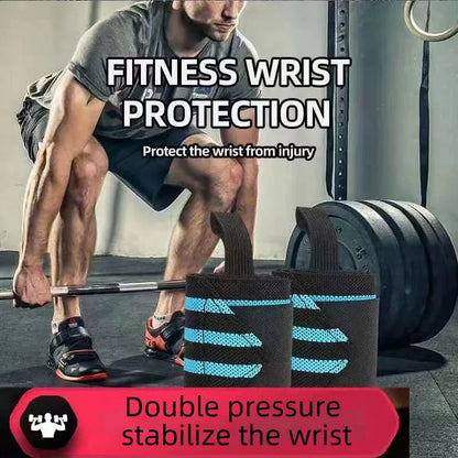 2 PCS Outdoor Fitness Wristband Wrist Support Weight Lifting Gym Training Wrist Support Brace Straps Wraps Crossfit Powerlifting