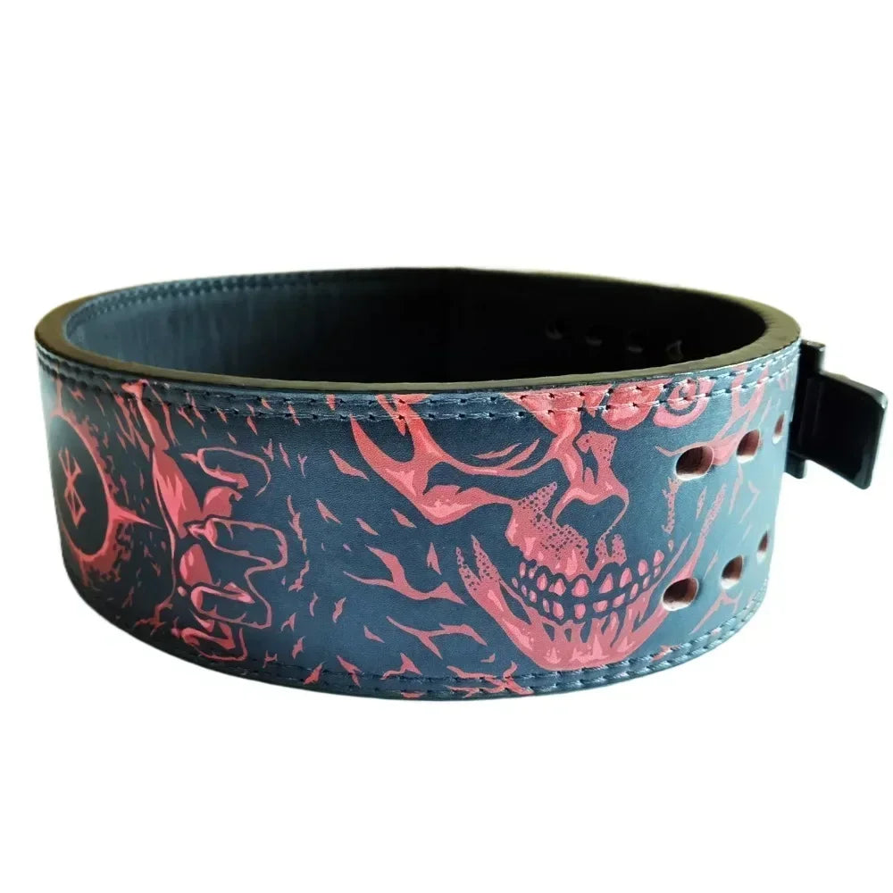 Powerlifting Pressure Belt Fitness Cowhide Belts Gym Squats Deadlift Heavy Duty Back Support Waist Protect Workout Accessories