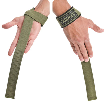 Weightlifting Wrist Straps Strength Training Adjustable Non-Slip Gym Fitness Lifting Strap Wrist Support Grip Band