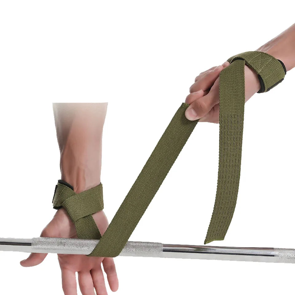 Weightlifting Wrist Straps Strength Training Adjustable Non-Slip Gym Fitness Lifting Strap Wrist Support Grip Band